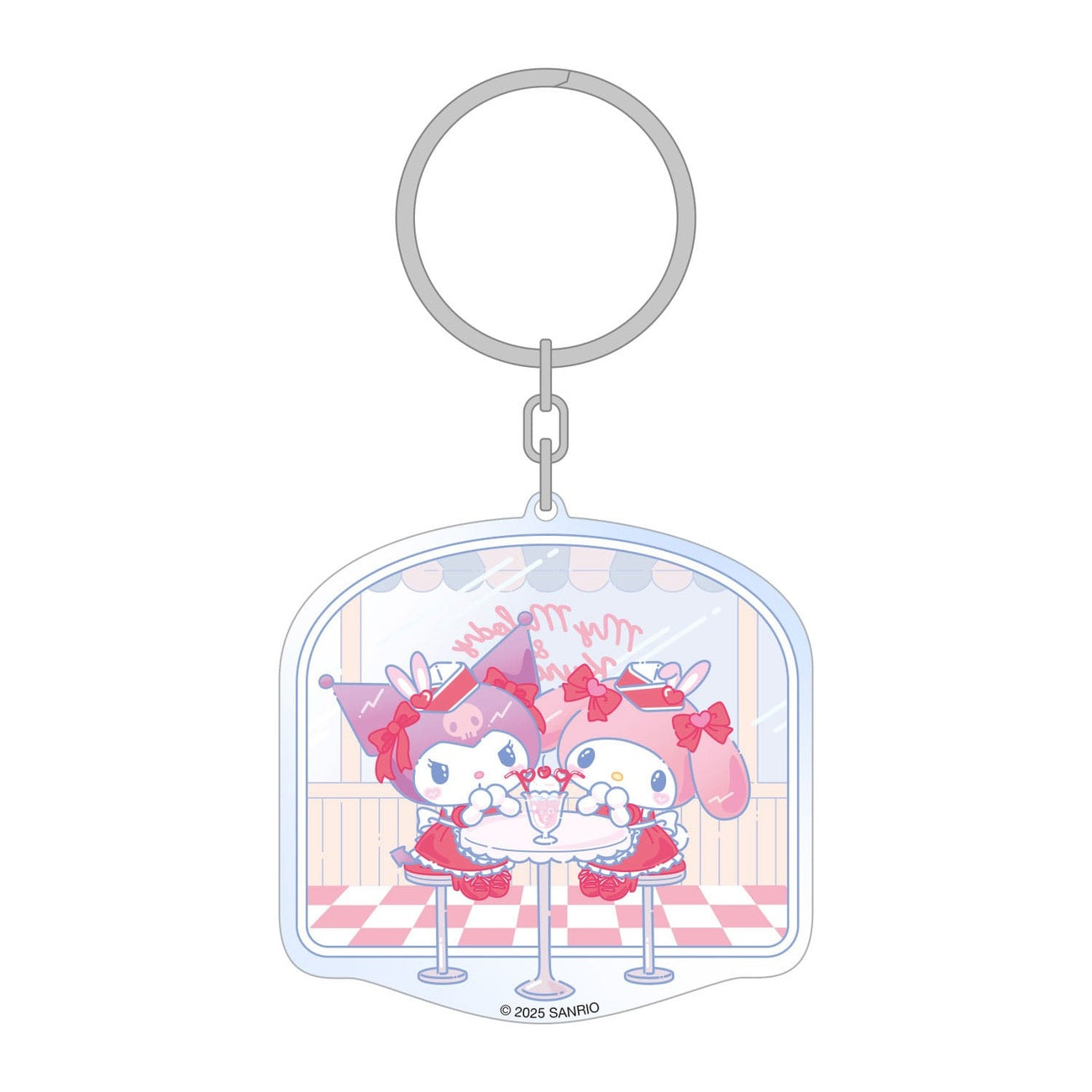 Zdjęcie produktu Sanrio Akrylowy brelok do kluczy Hello Kitty & Friends American Diner 6 cm