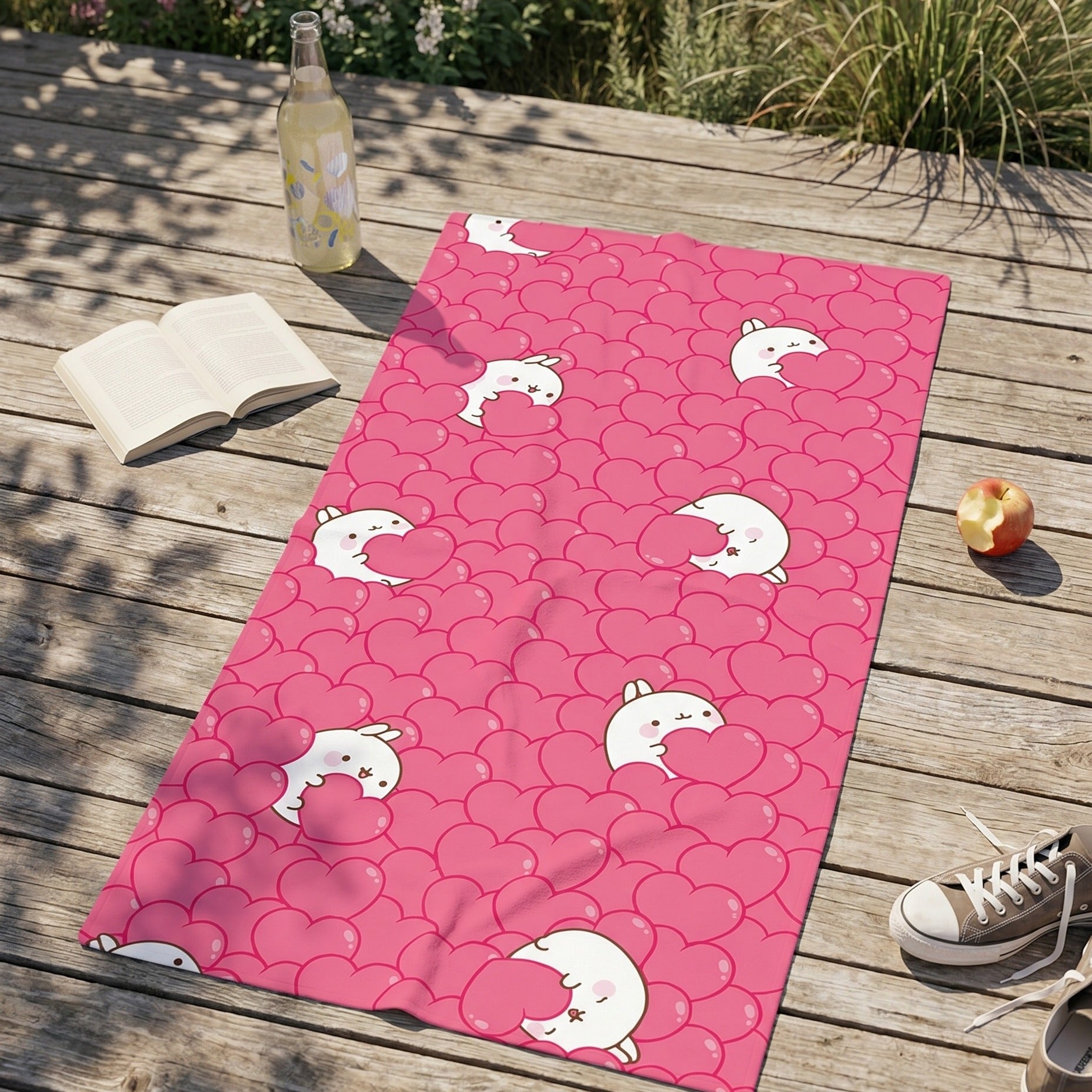 Zdjęcie produktu Ręcznik Molang Hearts 150 x 75 cm
