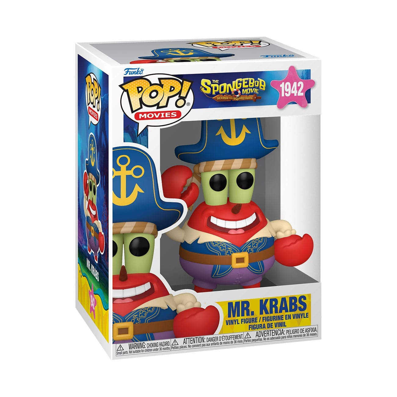 Zdjęcie produktu SpongeBob Kanciastoporty POP! Vinyl Figurka Mr. Krabs (Pirat) 9 cm