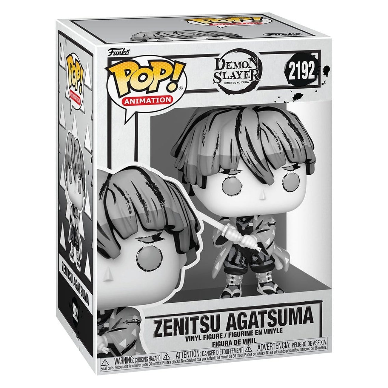 Product image Demon Slayer: Kimetsu no Yaiba POP! Animation Vinyl Figure Zenitsu (Sumi-Ink) 9 cm