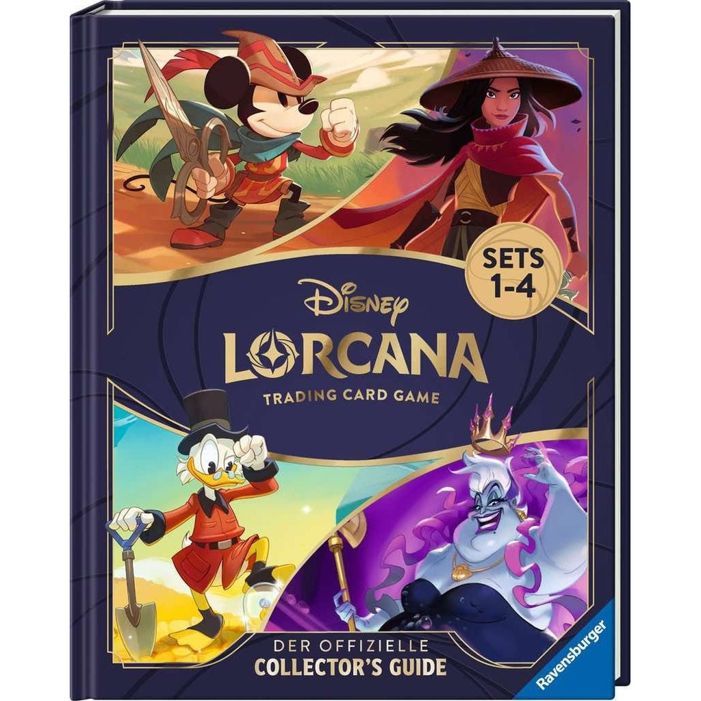 Zdjęcie produktu Disney Lorcana TCG Książka Oficjalny Przewodnik Kolekcjonera: Zestawy 1–4 *Wersja niemiecka*