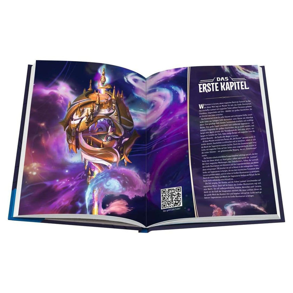 Zdjęcie produktu Disney Lorcana TCG Książka Oficjalny Przewodnik Kolekcjonera: Zestawy 1–4 *Wersja niemiecka*