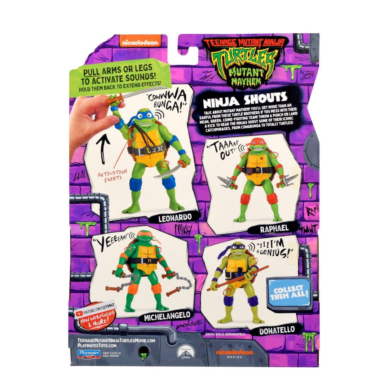 Product image Teenage Mutant Ninja Turtles: Mutant Mayhem Ninja Shouts Action Figure Leonardo 14 cm
