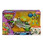 Zdjęcie produktu Teenage Mutant Ninja Turtles: Mutant Mayhem Drive N Kick figurka akcji Leonardo i motocykl 11 cm