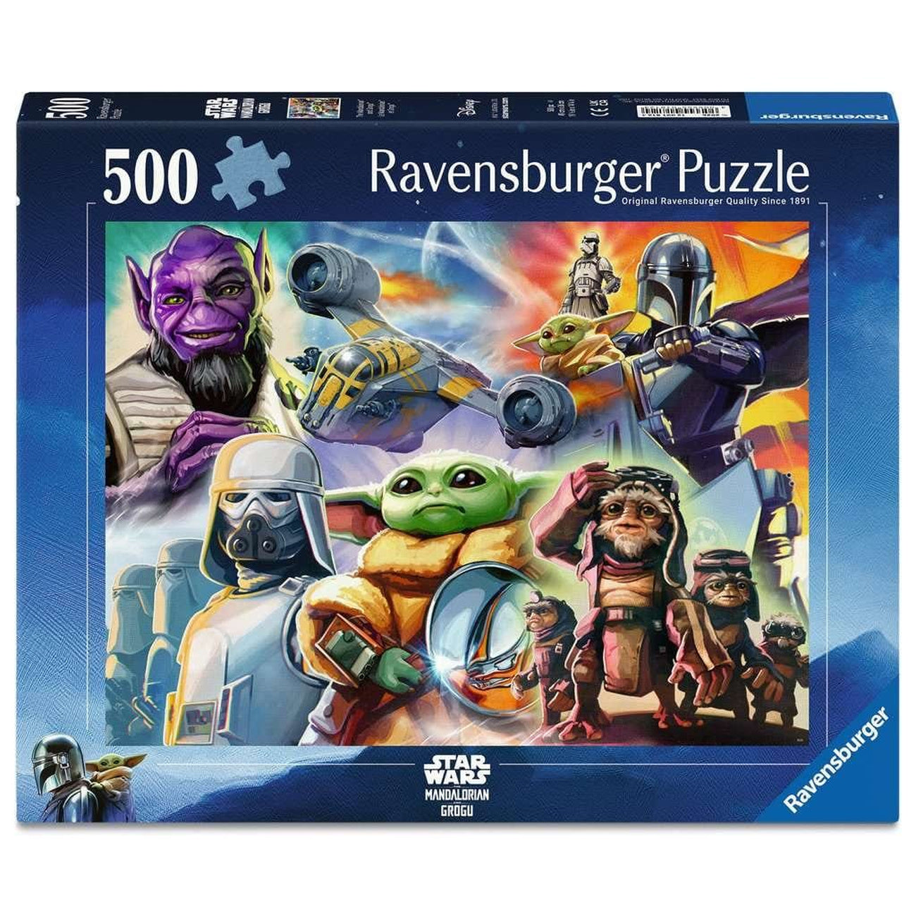 Zdjęcie produktu Puzzle The Mandalorian i Grogu (500 elementów)