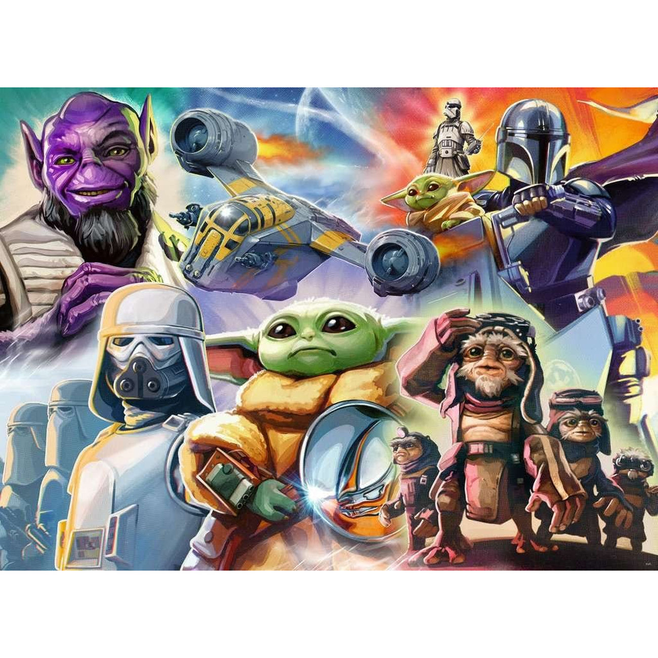 Zdjęcie produktu Puzzle The Mandalorian i Grogu (500 elementów)