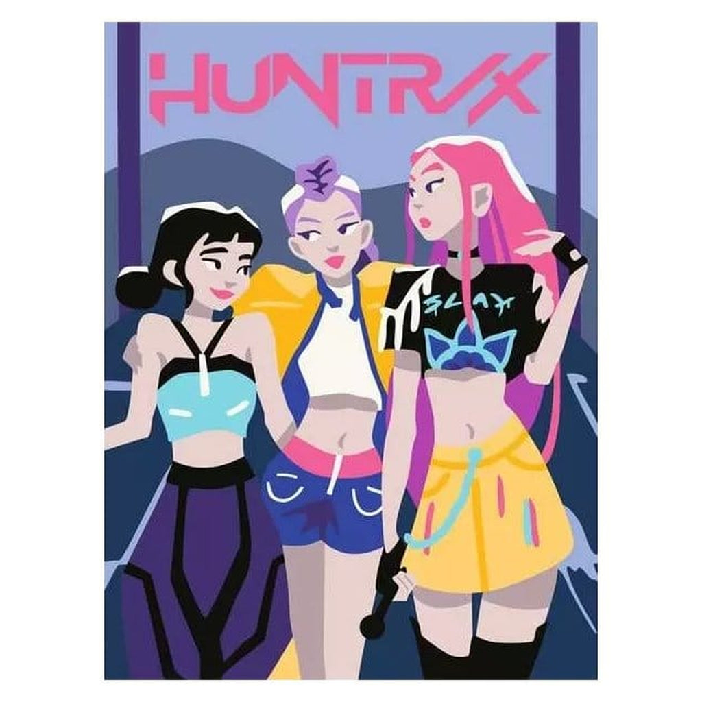 Zdjęcie produktu KPop Demon Hunters CreArt Zestaw Malowanie po Numerach Huntrix