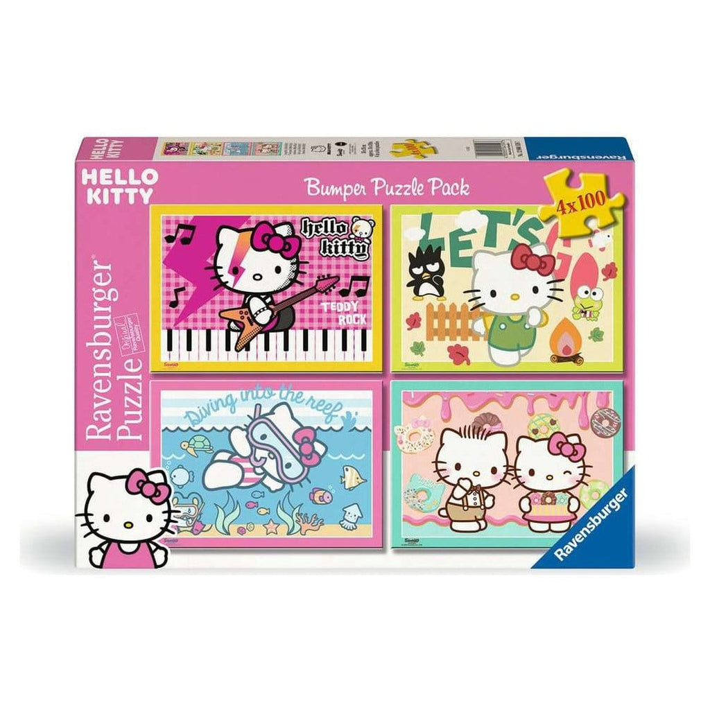 Zdjęcie produktu Puzzle Hello Kitty zestaw 4 szt. Do dzieła, Hello Kitty! (4x100 elementów)