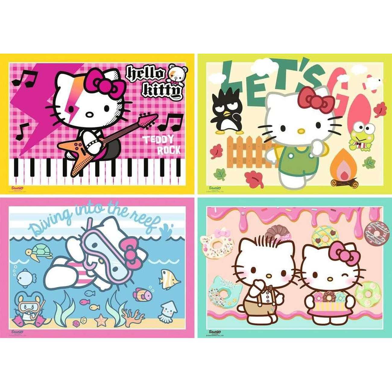 Zdjęcie produktu Puzzle Hello Kitty zestaw 4 szt. Do dzieła, Hello Kitty! (4x100 elementów)