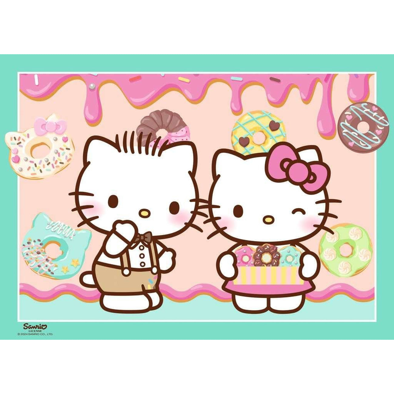 Zdjęcie produktu Puzzle Hello Kitty zestaw 4 szt. Do dzieła, Hello Kitty! (4x100 elementów)