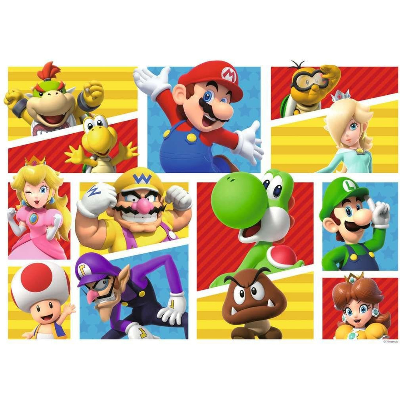 Zdjęcie produktu Super Mario Giant Floor Puzzle Przyjaciele i wrogowie Mario (125 elementów)