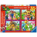 Zdjęcie produktu Super Mario Puzzle zestaw 4-pak Czas na Mario! (4x100 elementów)