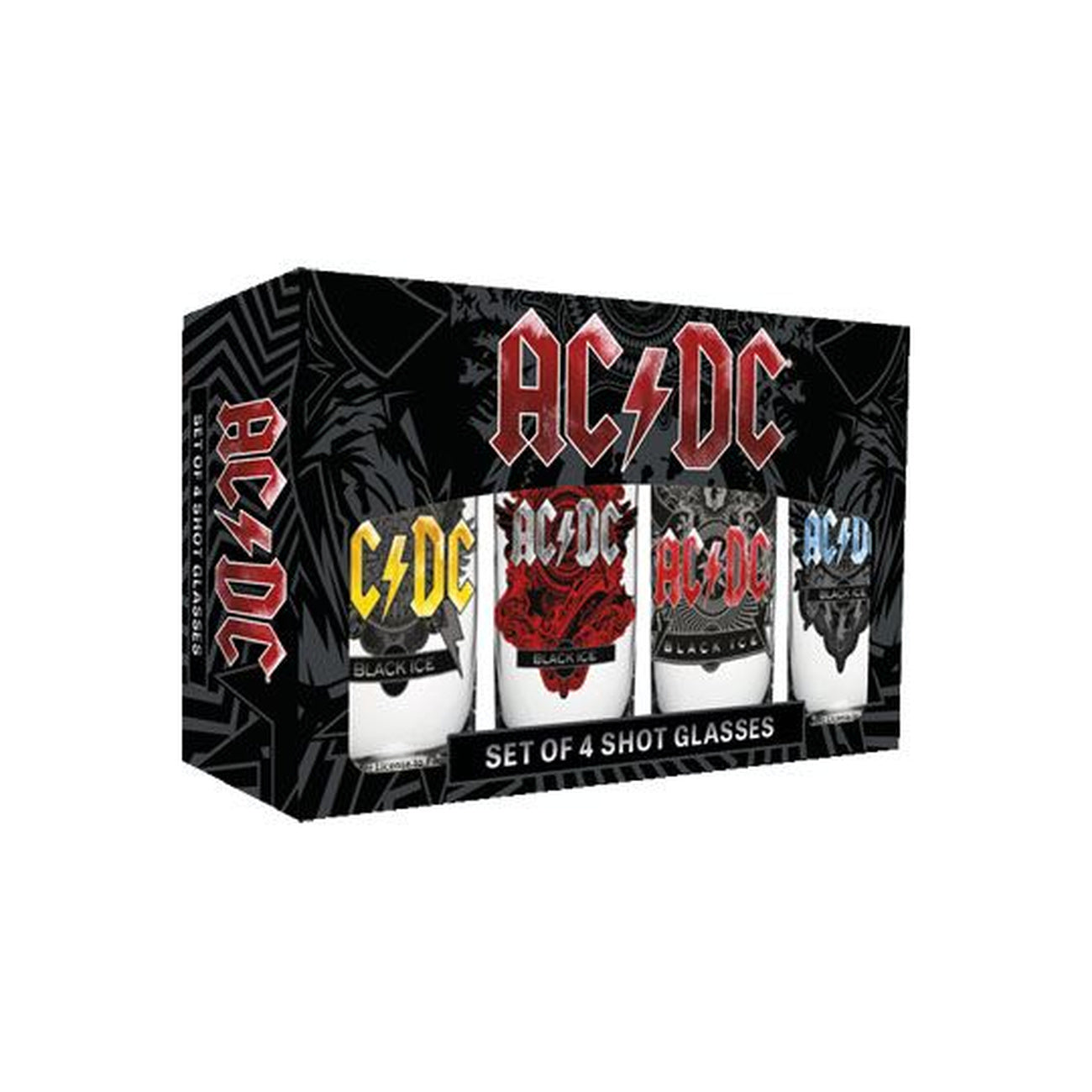 Zdjęcie produktu AC/DC Kieliszki do shotów zestaw 4 sztuki Black Ice