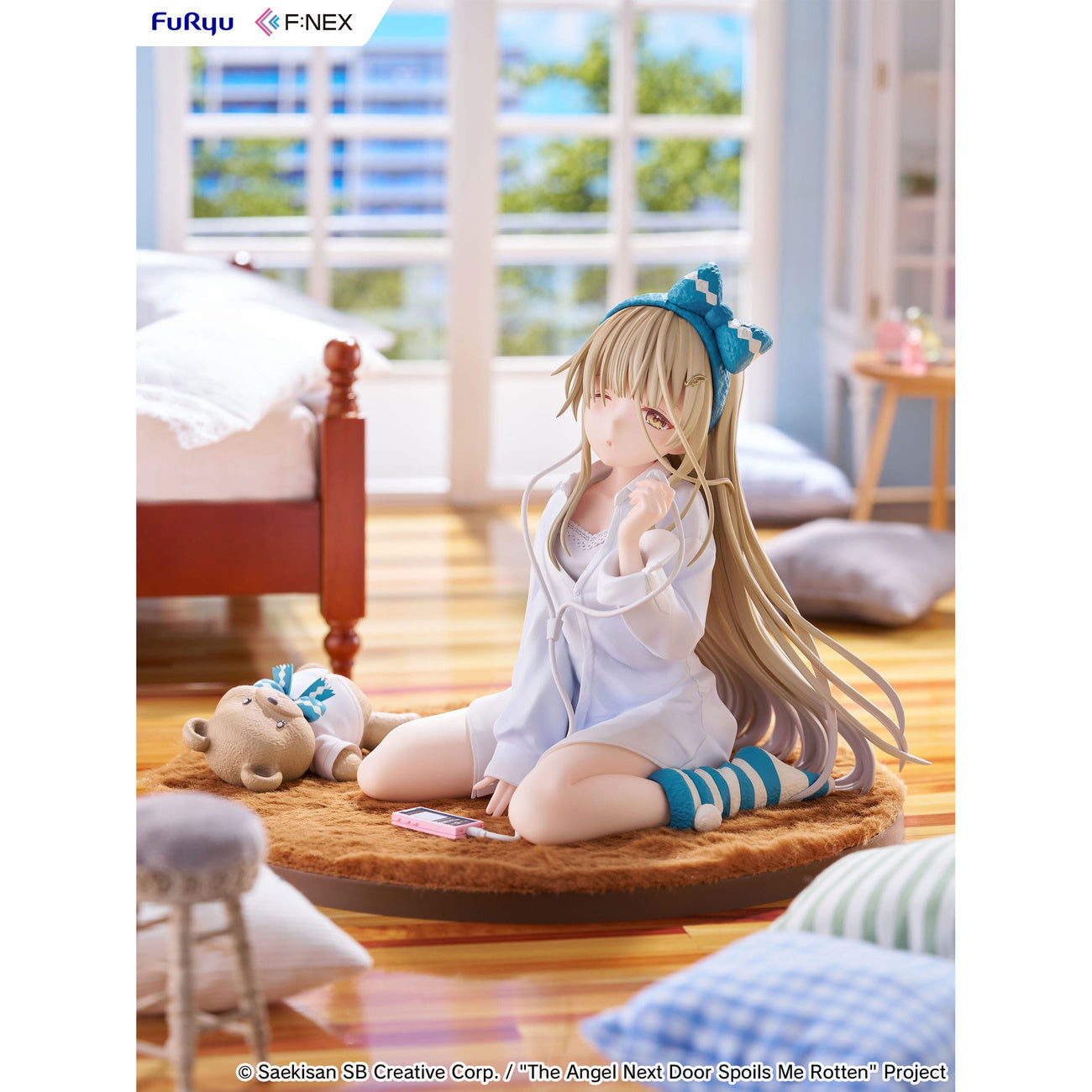 Zdjęcie produktu The Angel Next Door Spoils Me Rotten F:Nex Figurka PVC 1/7 Mahiru Shiina Relax Ver. 14 cm