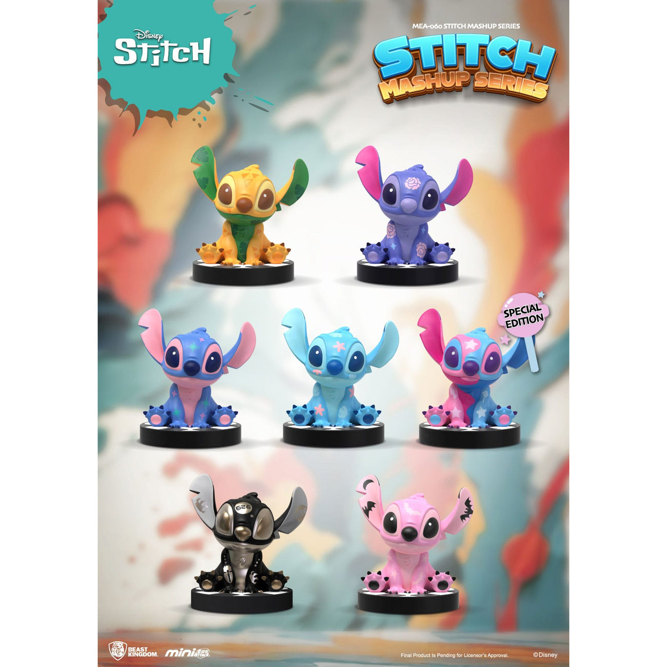 Zdjęcie produktu Lilo & Stitch Mini Egg Attack Blind Box Figurka 10 cm Stitch Mashup Series Zestaw (6)