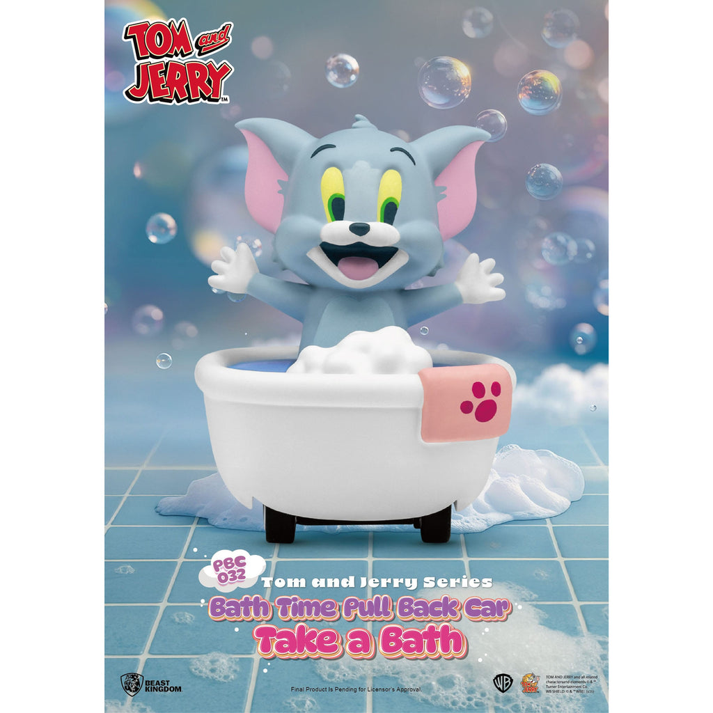 Zdjęcie produktu Tom & Jerry Pull Back Car Series Auta z napędem typu pull-back Bath Time Blind Box zestaw 6 sztuk