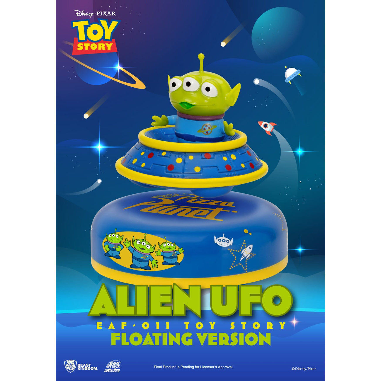 Zdjęcie produktu Toy Story Egg Attack lewitujący model Alien UFO 6 cm