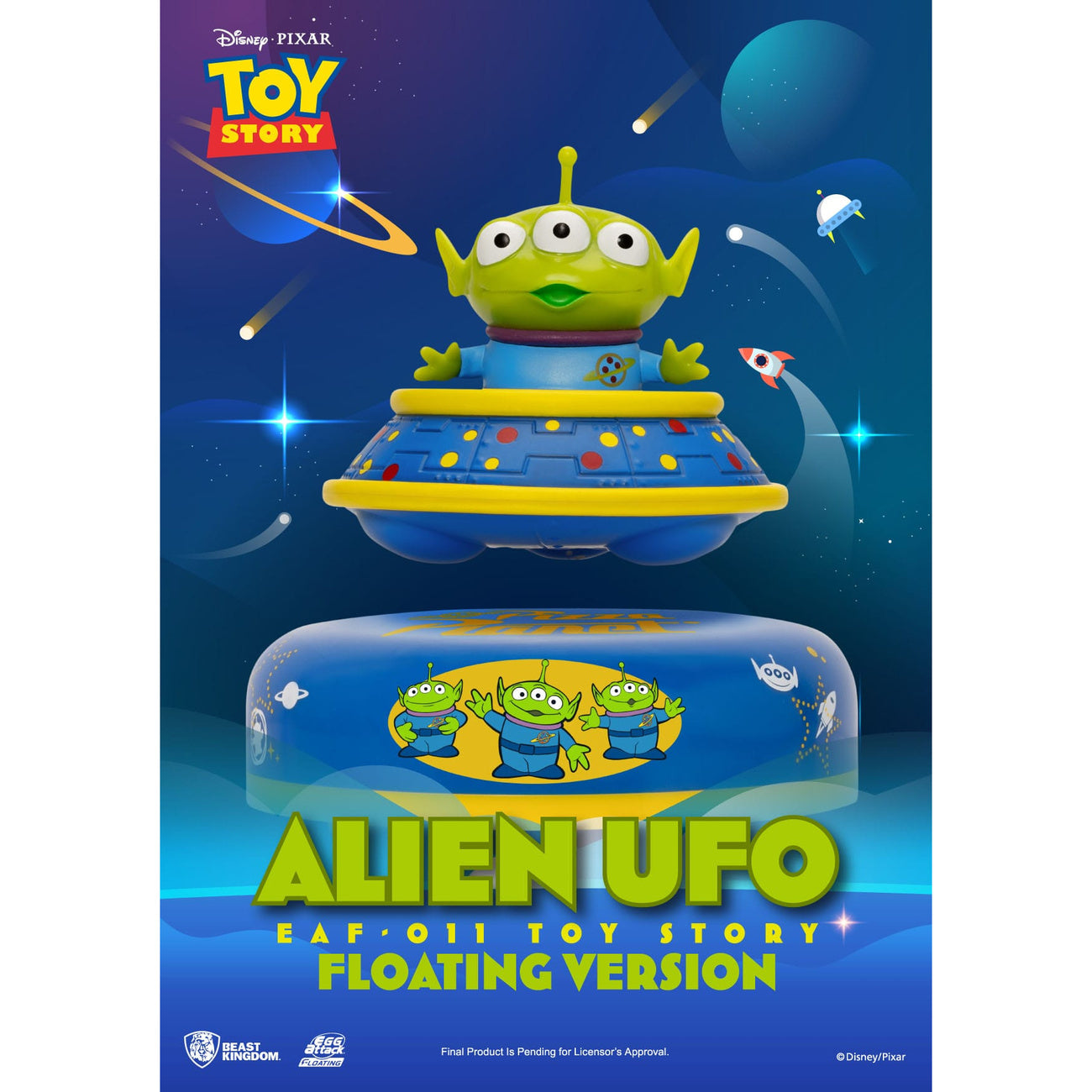 Zdjęcie produktu Toy Story Egg Attack lewitujący model Alien UFO 6 cm