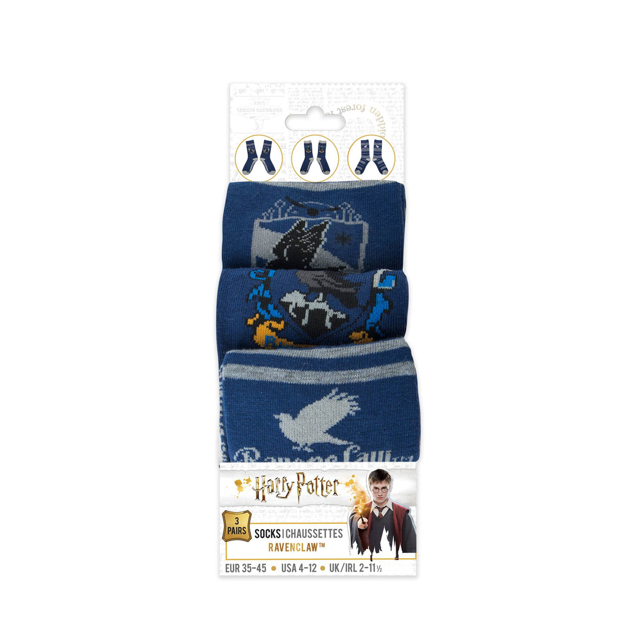 Zdjęcie produktu Harry Potter Skarpety 3-pak Ravenclaw