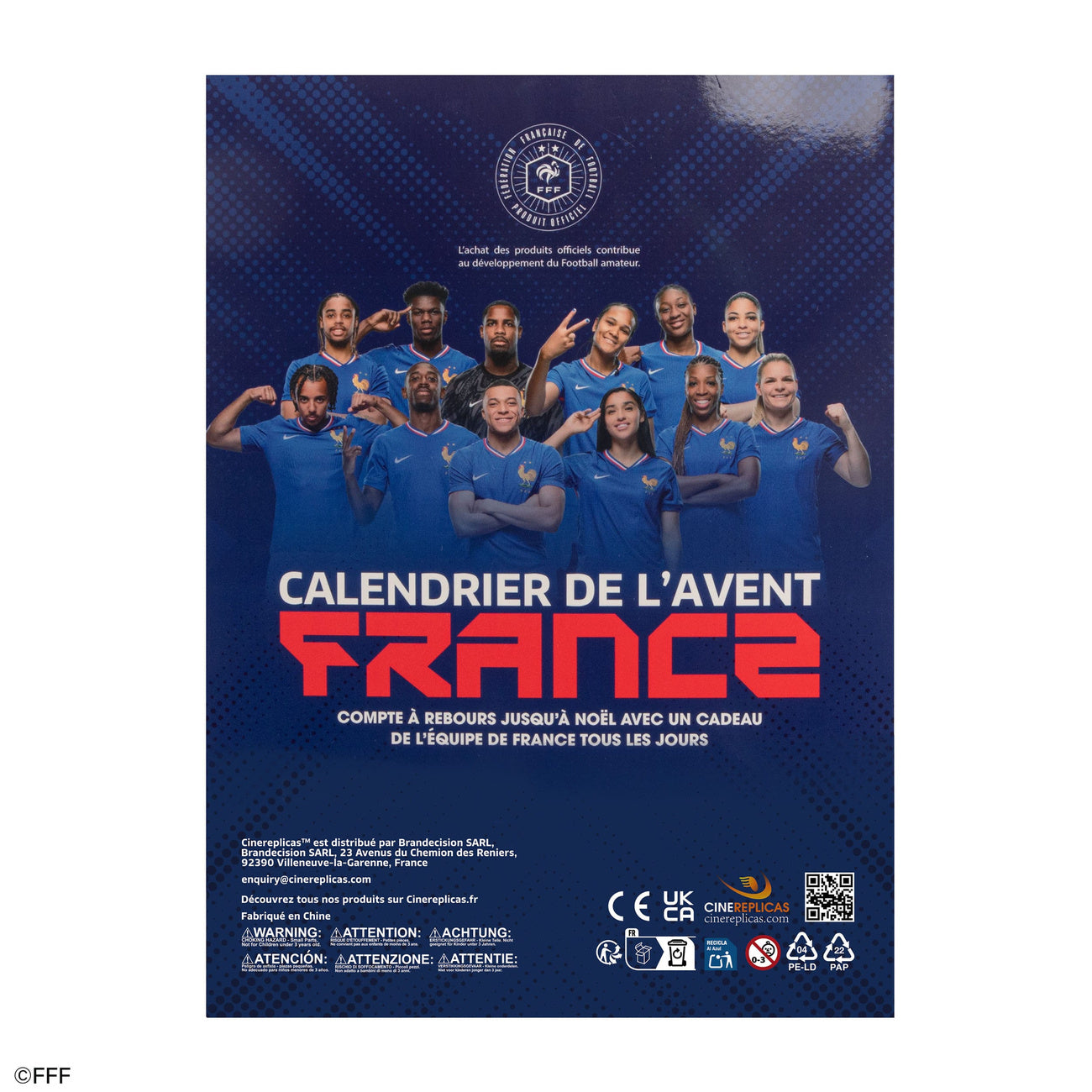 Zdjęcie produktu Kalendarz adwentowy Francuskiej Federacji Piłkarskiej 2025