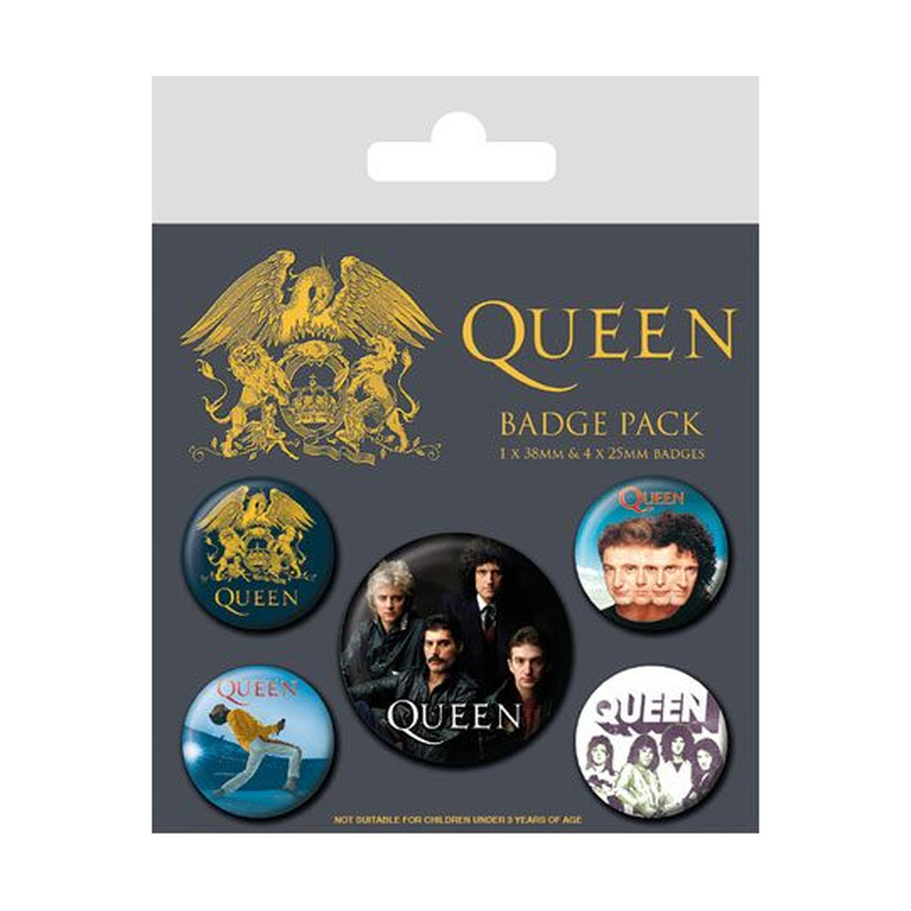 Zdjęcie produktu Queen Zestaw przypinek Classic 5-pack