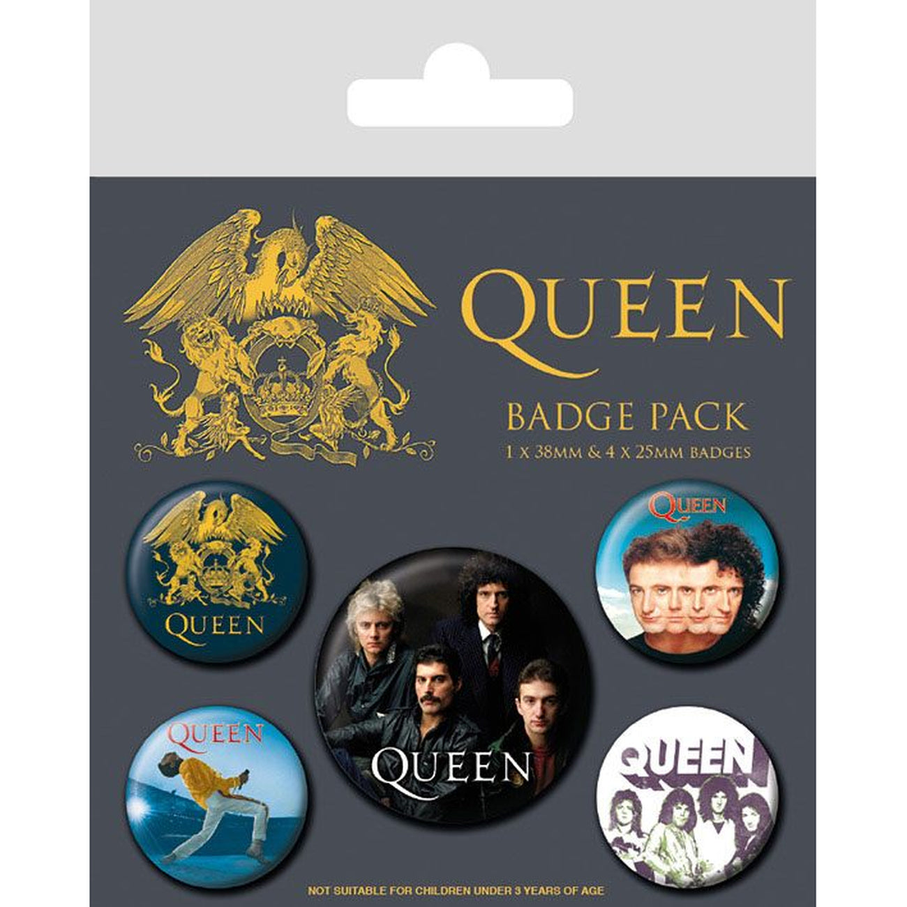 Zdjęcie produktu Queen Zestaw przypinek Classic 5-pack