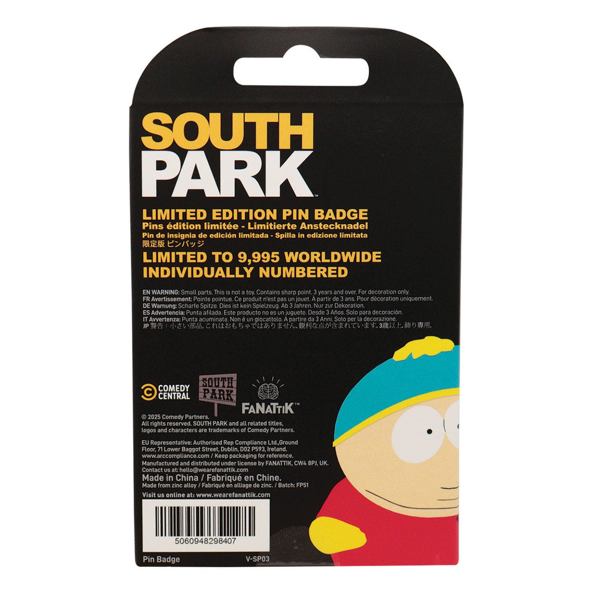 Zdjęcie produktu South Park Przypinka Cartman Police Limited Edition