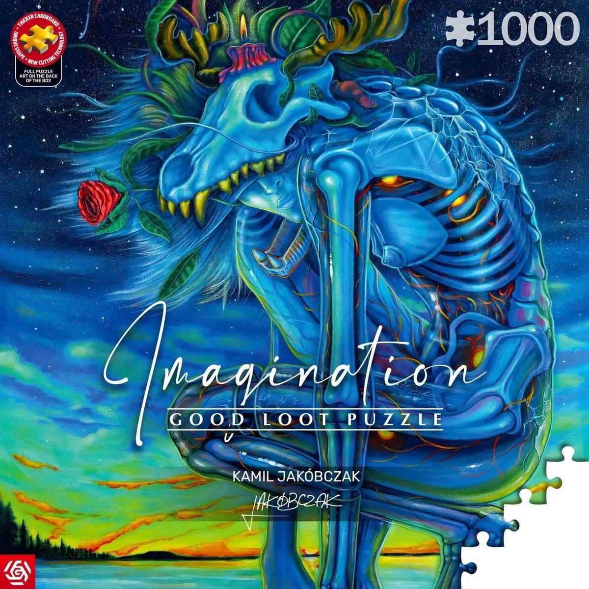 Zdjęcie produktu Imagination Series Puzzle Kamil Jakóbczak Bialy Wilk (1000 elementów)