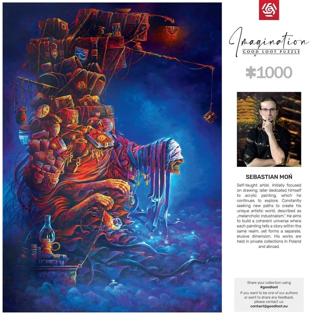 Zdjęcie produktu Imagination Series Puzzle Sebastian Mon Ciezar doswiadczen (1000 elementów)
