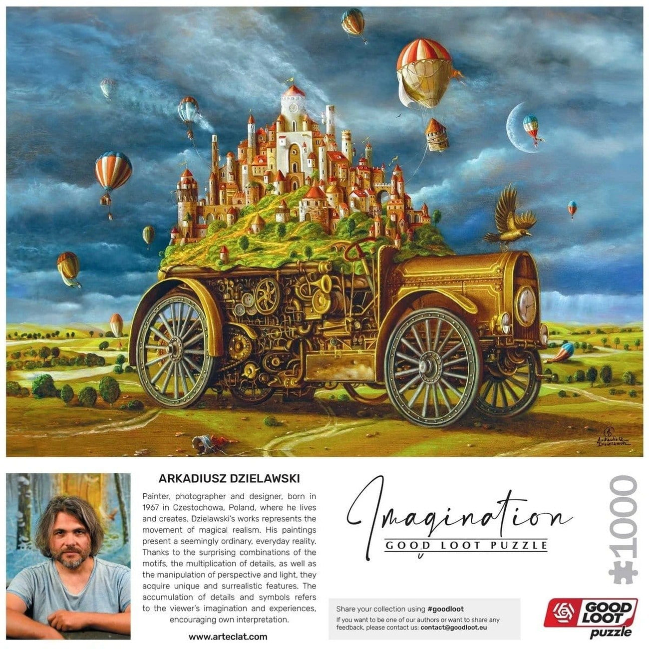 Zdjęcie produktu Imagination Series Puzzle Arkadiusz Dzielawski Wielka przeprowadzka (1000 elementów)
