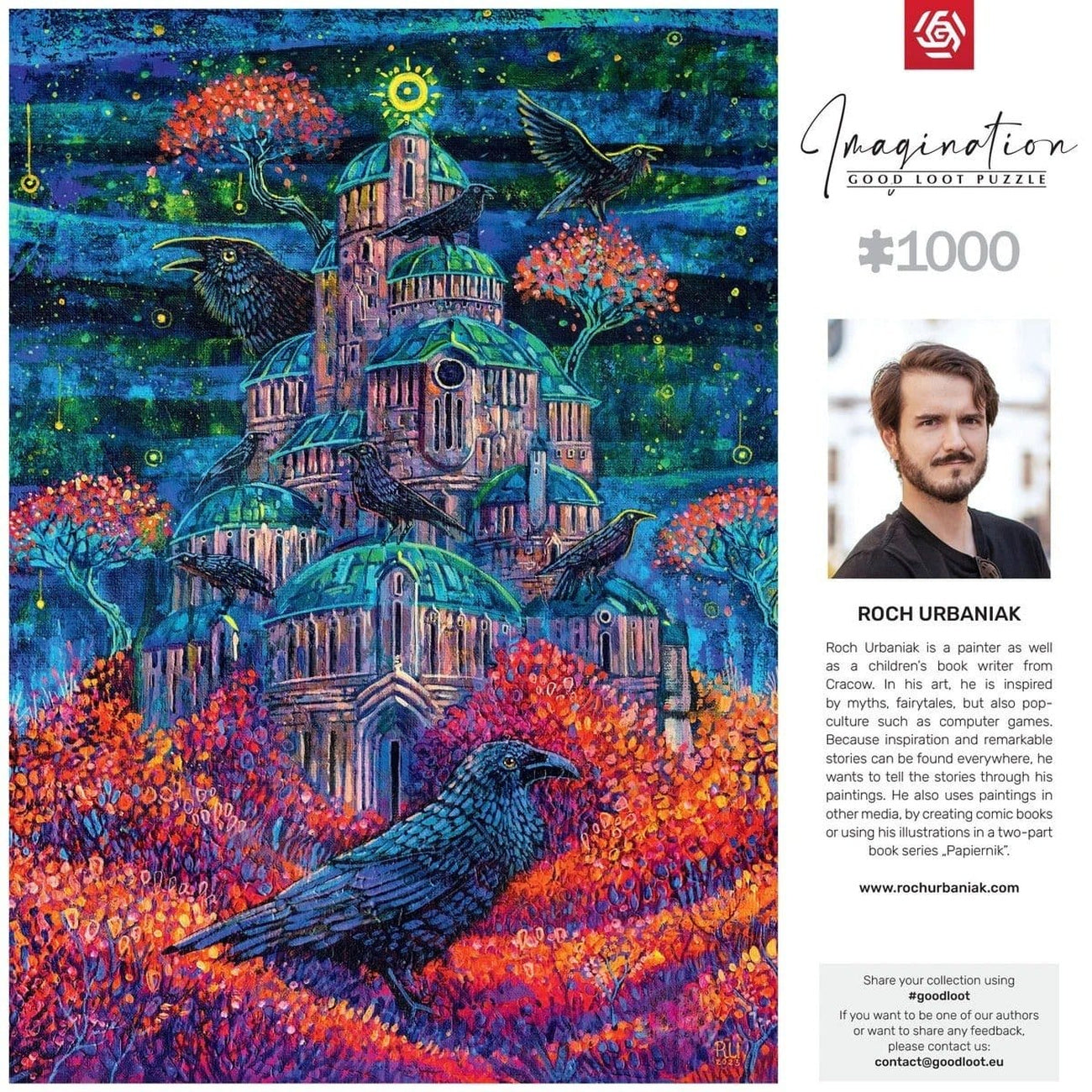 Zdjęcie produktu Imagination Series Puzzle Roch Urbaniak Twierdza Pani Kruków (1000 elementów)