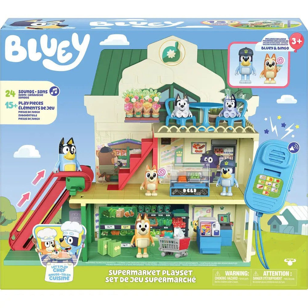 Zdjęcie produktu Bluey Zestaw do zabawy z minifigurkami Bluey Let's Play Chef Supermarket
