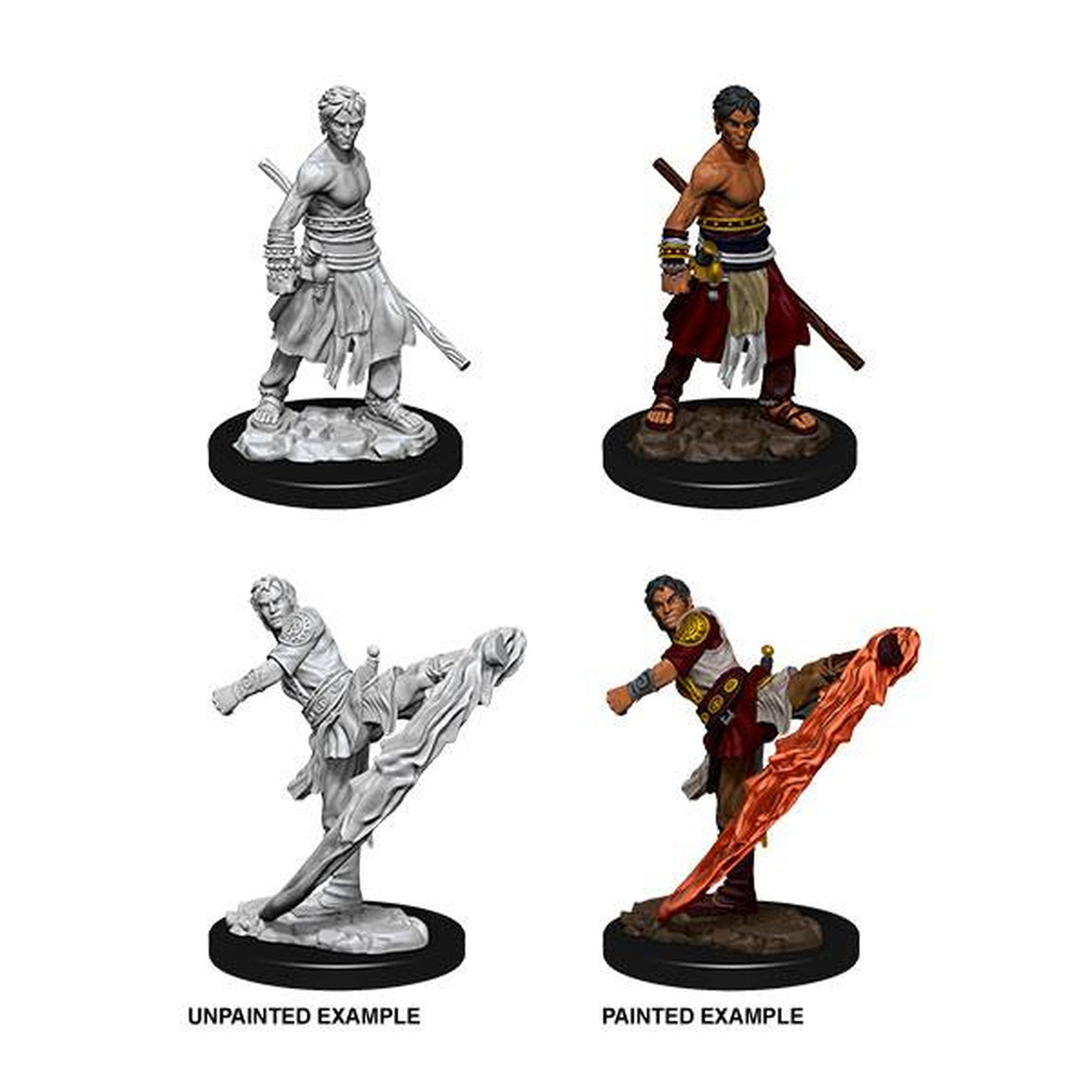 Zdjęcie produktu D&D Nolzur's Marvelous Miniatures Niepomalowane figurki Male Half-Elf Monk Karton zbiorczy (6)