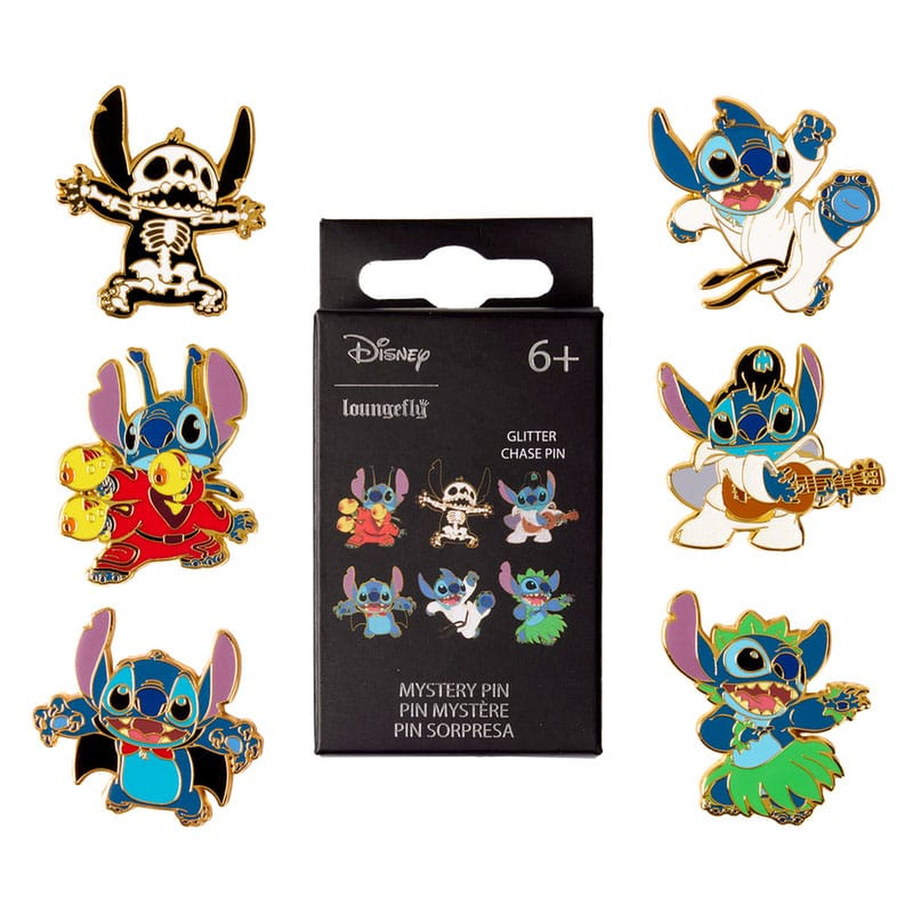 Zdjęcie produktu Disney by Loungefly Przypinki Emaliowane Blind Box Web Stitch Zestaw (12)