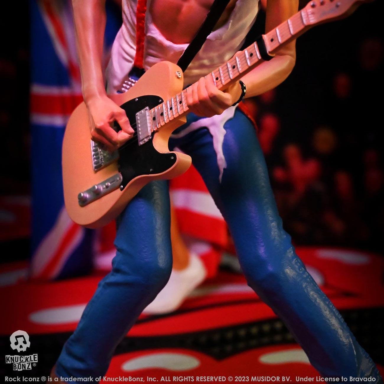 Zdjęcie produktu The Rolling Stones Rock Iconz Figurka Keith Richards (Tattoo You Tour 1981) 22 cm
