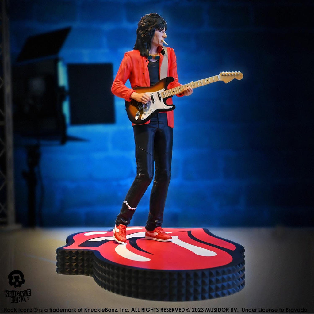 Zdjęcie produktu The Rolling Stones Rock Iconz Figura Ronnie Wood (Tattoo You Tour 1981) 22 cm