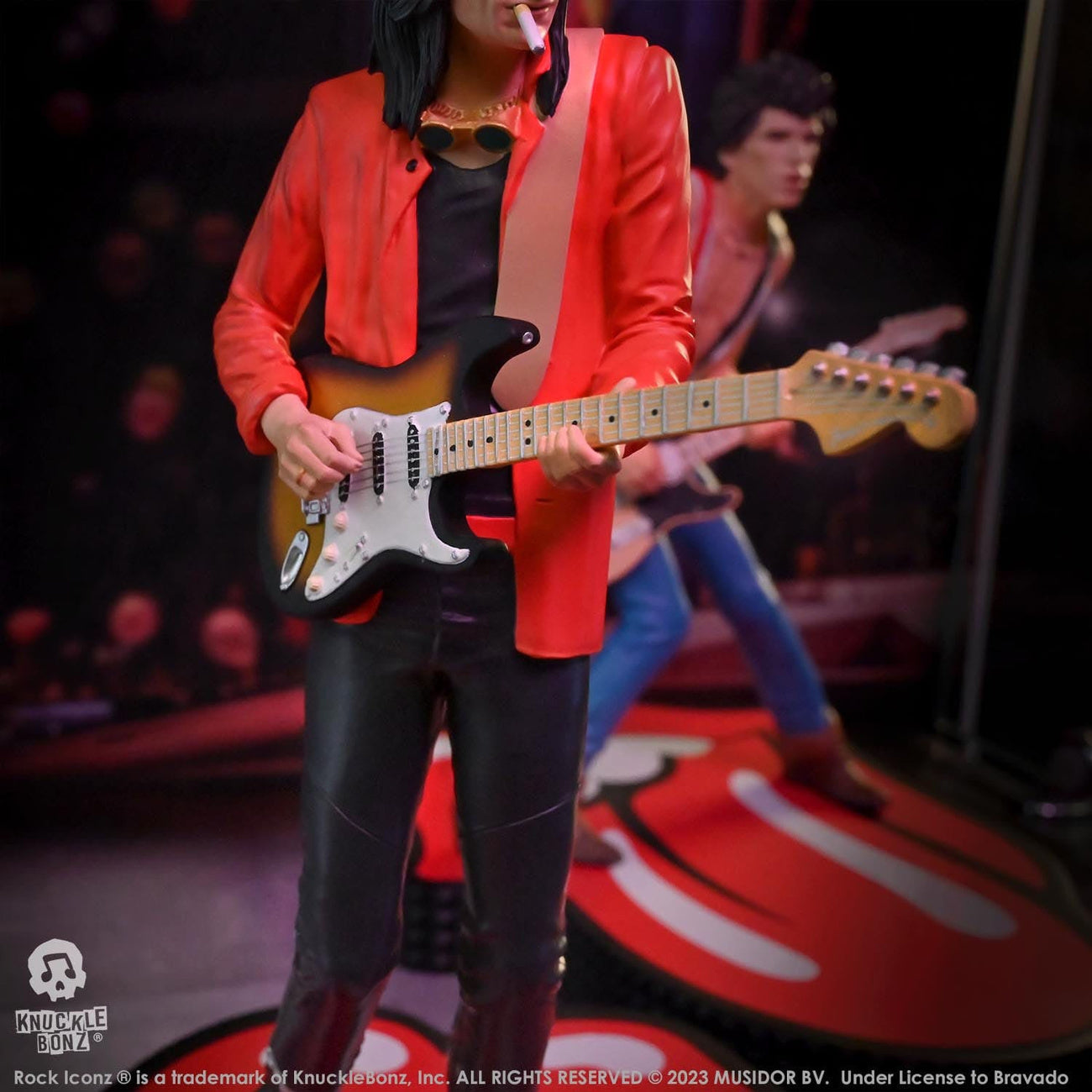 Zdjęcie produktu The Rolling Stones Rock Iconz Figura Ronnie Wood (Tattoo You Tour 1981) 22 cm