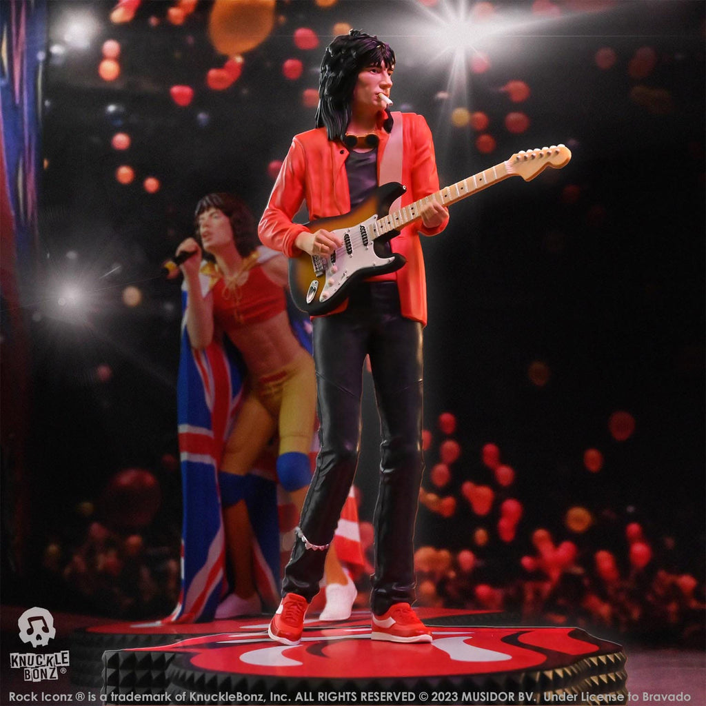 Zdjęcie produktu The Rolling Stones Rock Iconz Figura Ronnie Wood (Tattoo You Tour 1981) 22 cm