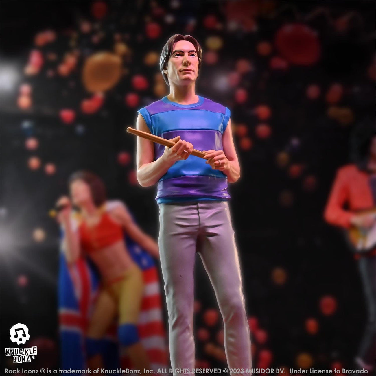 Zdjęcie produktu The Rolling Stones Rock Iconz Figura Charlie Watts (Tattoo You Tour 1981) 22 cm