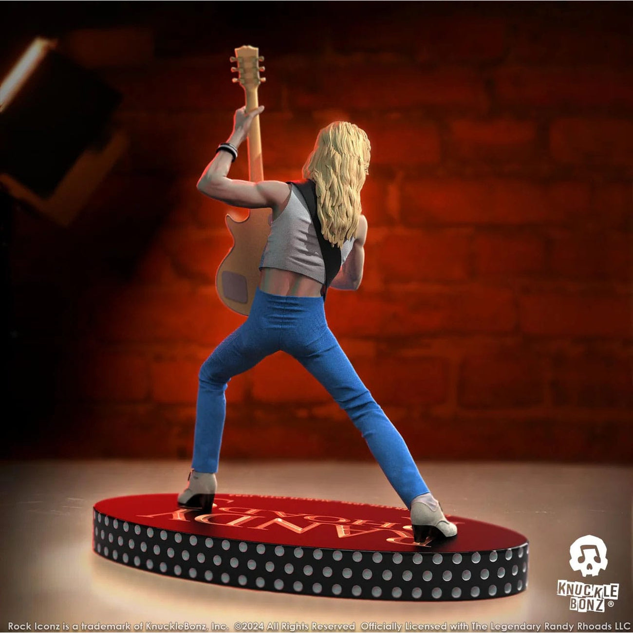 Zdjęcie produktu Randy Rhoads IV Rock Iconz Figurka The Early Years Blue Version 24 cm
