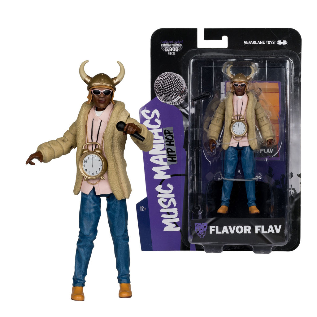 Zdjęcie produktu Figurka akcji Music Maniacs Hip Hop Flavor Flav 16 cm