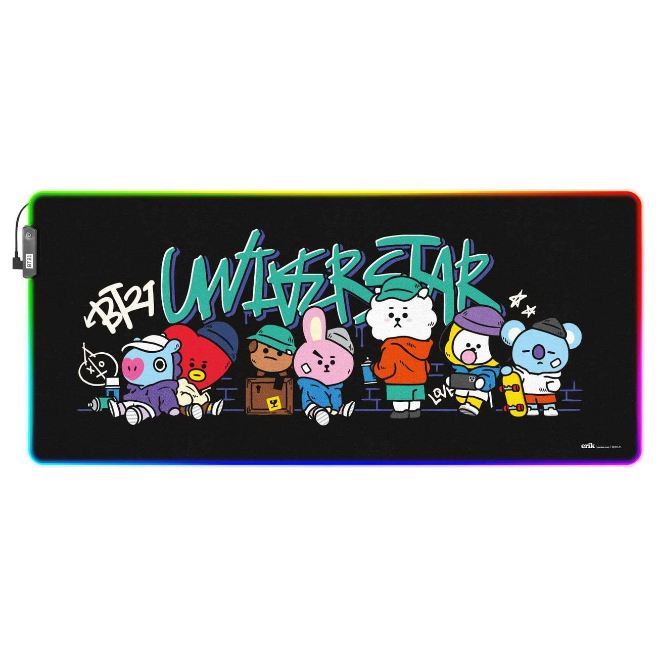 Zdjęcie produktu BT21 LED XXL Podkładka pod mysz 90 x 40 cm