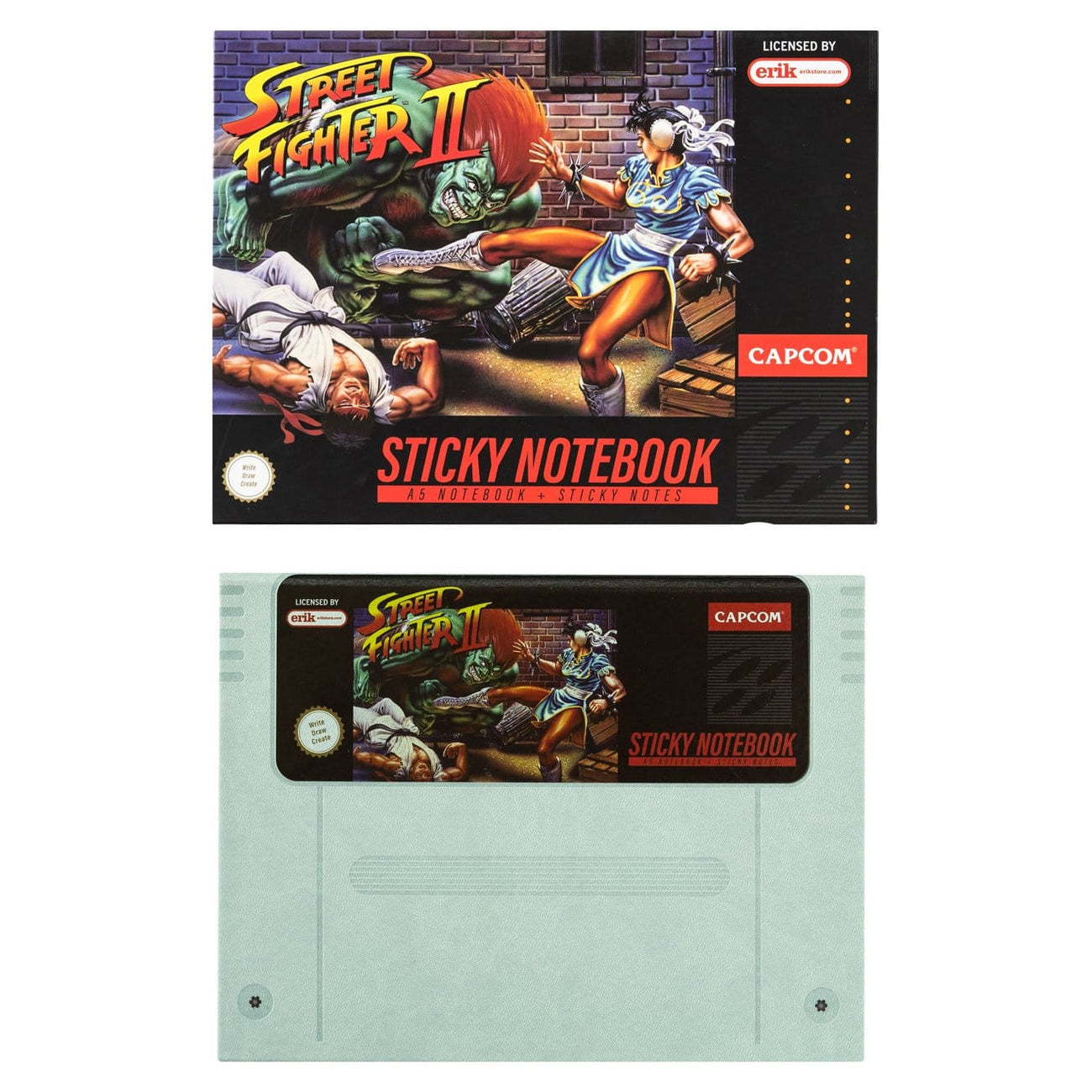 Zdjęcie produktu Street Fighter Premium notes z karteczkami samoprzylepnymi i etui A5