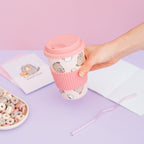 Zdjęcie produktu Kubek ceramiczny Pusheen z pokrywką 400 ml