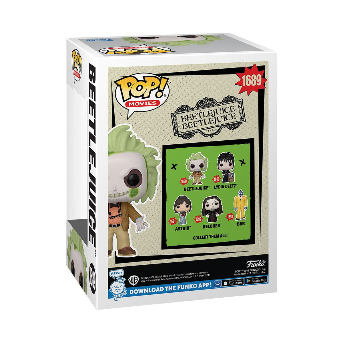Zdjęcie produktu Beetlejuice 2 POP! Movies figurka winylowa Beetlejuice w/ chase 9 cm asortyment (6)