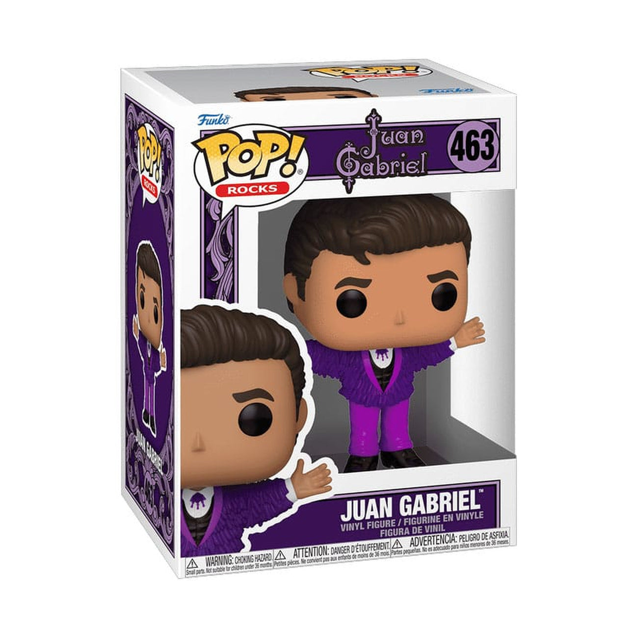 Zdjęcie produktu Figurka winylowa Juan Gabriel POP! Rocks Fioletowy strój 9 cm