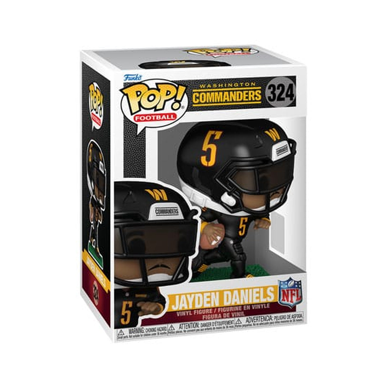 Zdjęcie produktu NFL: Legends POP! Figurka sportowa z winylu Commanders - Jayden Daniels 9 cm