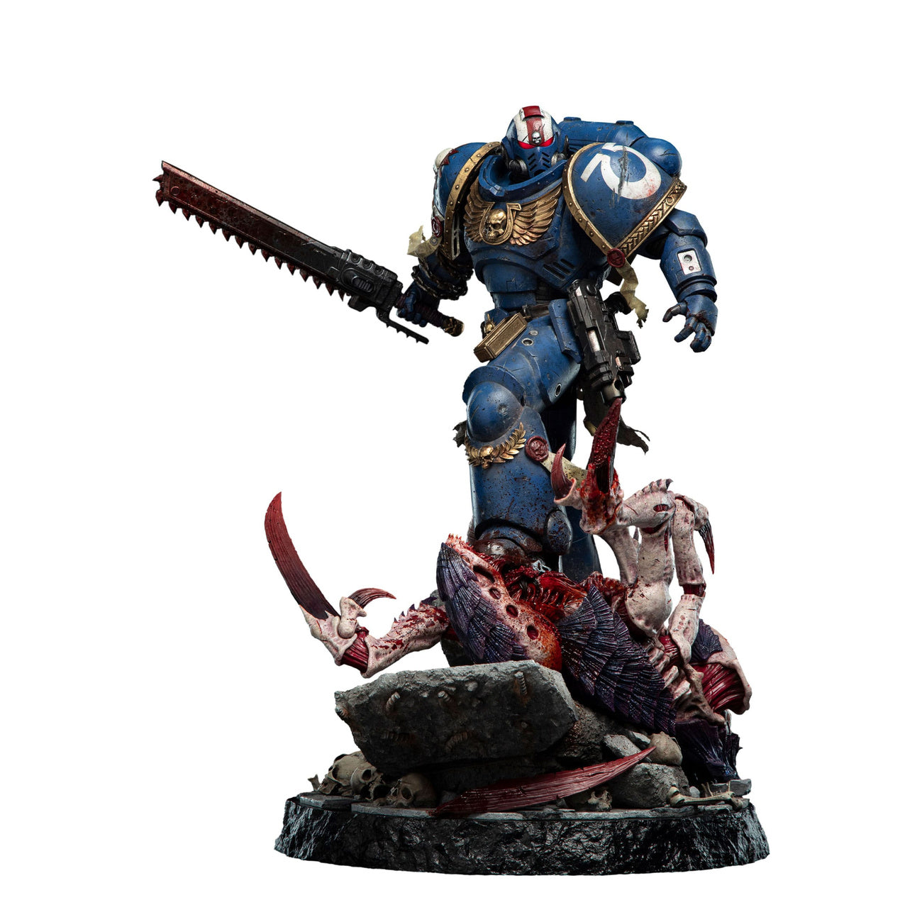Zdjęcie produktu Warhammer 40,000: Space Marine 2 Figura 1/6 Lieutenant Titus Battleline Edition 63 cm