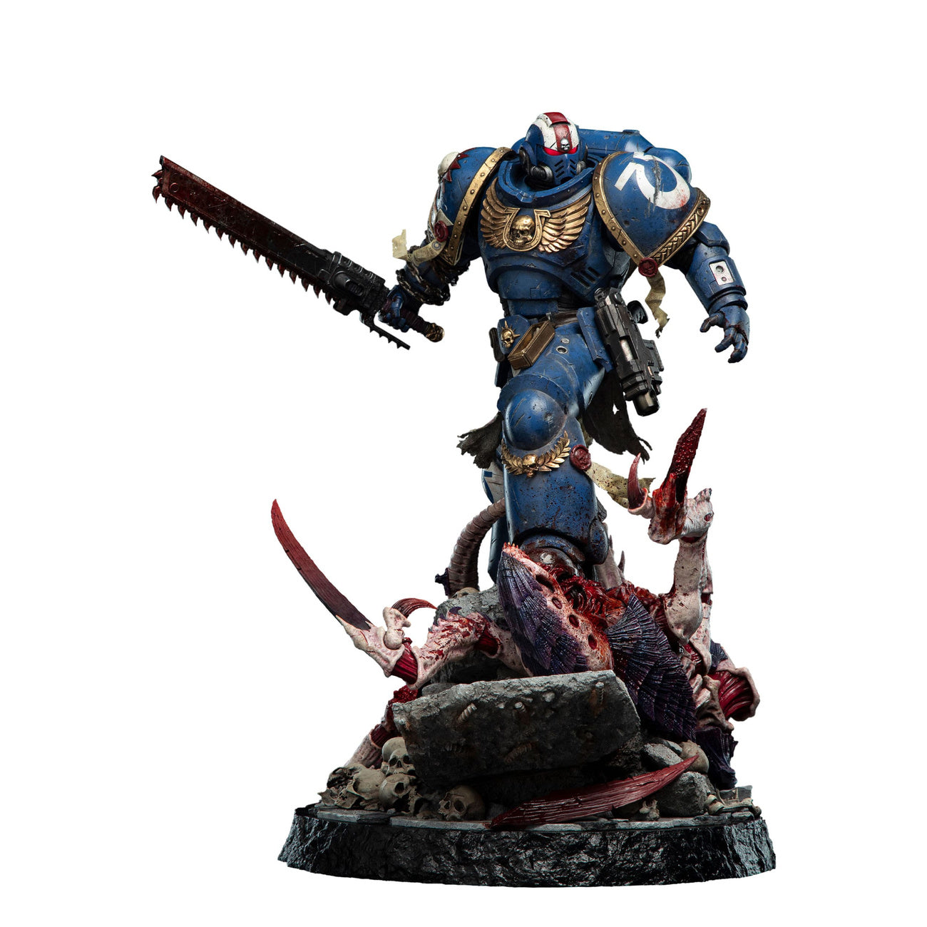 Zdjęcie produktu Warhammer 40,000: Space Marine 2 Figura 1/6 Lieutenant Titus Battleline Edition 63 cm