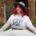 Zdjęcie produktu T-shirt dla fanów Coco i Atelier of Witch Hat Limited Edition biały